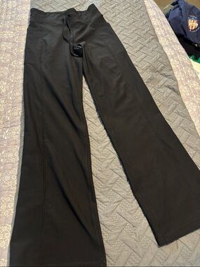 32 Degrees Black Wide-Leg Drawstring Leggings